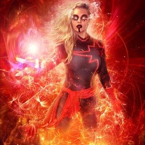 Custom Dark Captain Marvel Suit